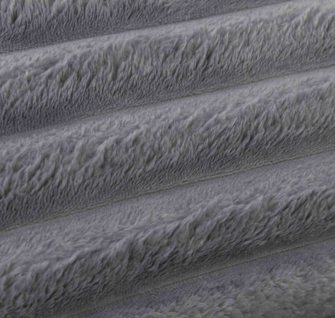 Lenjerie de pat dublu cocolino,4 piese.cearceaf cu elastic,,dungi 5cm, gri deschis-A959 [3]
