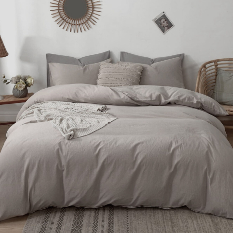 Lenjerie de pat Percalle,pat dublu, 6 piese, cearceaf pat clasic 240cm x 260cm, cearceaf pilota 200cm x 230cm, 2 fete perna 50 x 70,2 fete perna 70 x 70-PRCUNI2 [1]