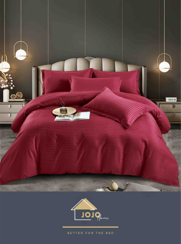 Lenjerii de pat damasc satinat - Lenjerie pat single cu 4 piese,damasc satinat,cearceaf normal 155x210cm,cearceaf pilota 155x200cm,2 fete de perna 50x70cm-A1354