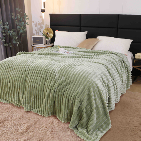 Patura cocolino gofrata 200x230cm Jojo Home,verde-F045 [1]