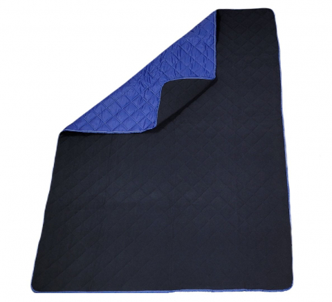 Patura cocolino picnic impermeabila 3 straturi, PolarTech Somnart, 150x200, albastru + gri inchis [1]