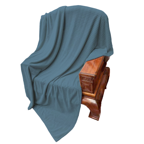 Paturi cocolino - Patura pufoasa albastru petrol 200x230 cm din poliester