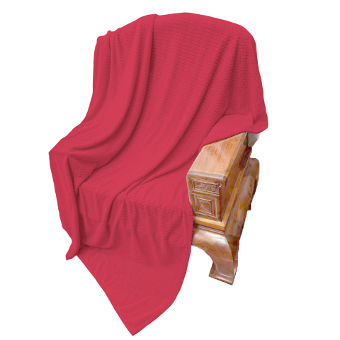 Paturi cocolino - Patura pufoasa rosu zmeura 200x230 cm din poliester