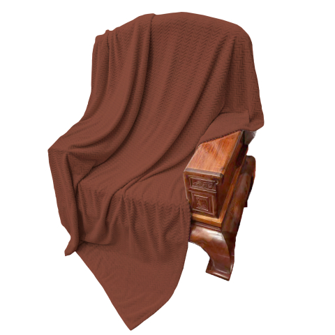 Paturi cocolino - Patura pufoasa maro caramel 200x230 cm din poliester