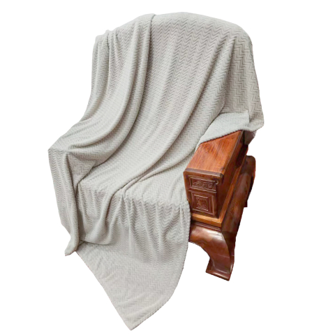 Paturi cocolino - Patura pufoasa gri deschis 200x230 cm din poliester