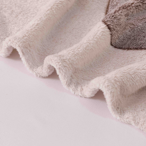 Patura pufoasa cocolino 200x230cm,gri,inimioare si fundite-F081 [1]