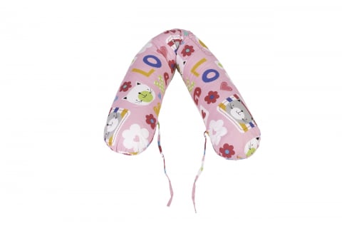 Perna 3 in 1 SomnArt de gravida si alaptare, model flori [1]