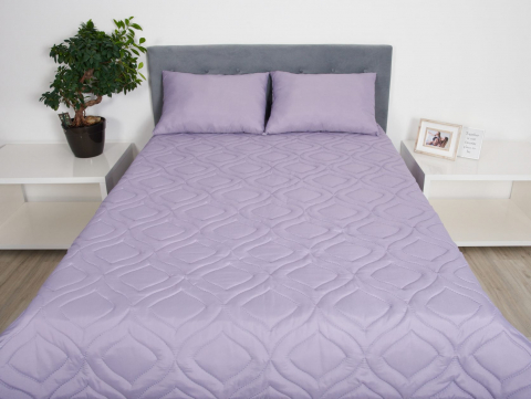 Perna 60x60 Somnart Belina, microfibra, lavabila la masina, vidata, Lavander [3]