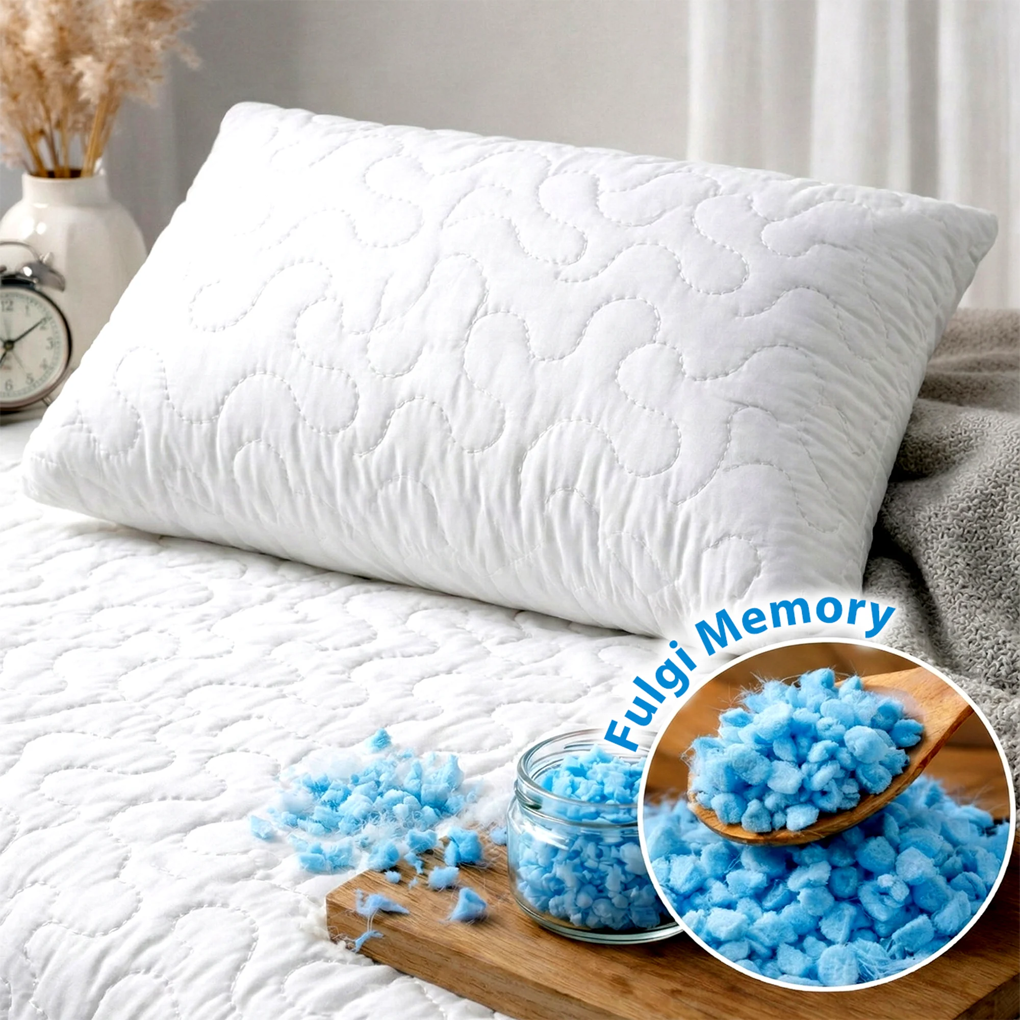 Perne clasice - Perna pentru dormit cu fulgi memory foam 50x70cm