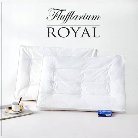 Perne clasice - Perna pentru dormit cu puf si pana de gasca FLUFFLARIUM ROYAL