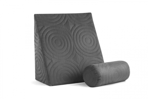 Perna Relax TV 60x68x30cm, ortopedica pentru citit, antireflux, cu husa detasabila, confortabila si rezistenta la spalari multiple la 40 grade, Gri [1]