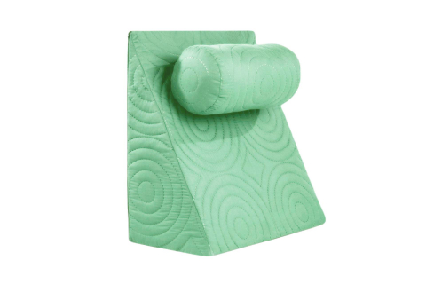 Perne anatomice - Perna Relax TV 60x68x30cm, ortopedica pentru citit, antireflux, cu husa detasabila, confortabila si rezistenta la spalari multiple la 40 grade, Vernil