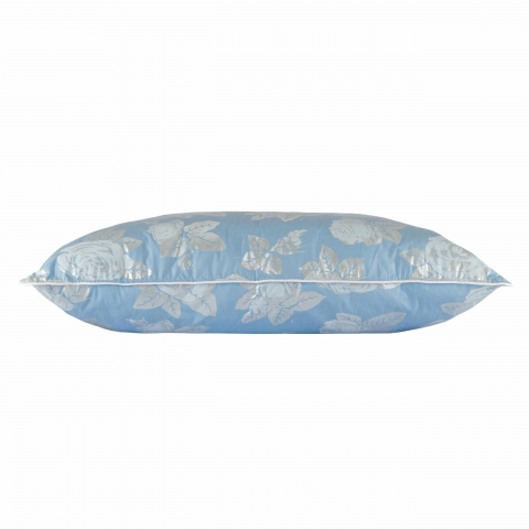 Perna SOMNART, 60x60 cm, umplutura pene 90%, puf 10%, bumbac 100%, model floral blue [1]