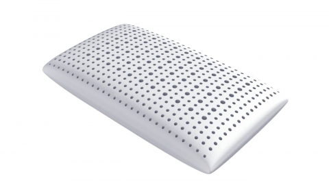 Perna Somnart LATEXCEL, 66x38x14 cm, latex natural, husa bumbac 100%, roz [6]