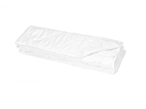 Pilota 150x200 cm microfibra striata alba matlasata, Somnart, 200 g, de vara, model lacrimi [6]