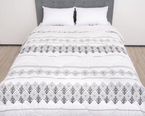 Pilota de iarna matlasata Afrodita Somnart, 150x200 cm, policotton imprimat, sezon rece, 400 g/mp [0]