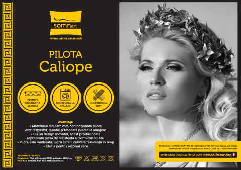 Pilota de iarna matlasata Afrodita Somnart, 150x200 cm, policotton imprimat, sezon rece, 400 g/mp [6]