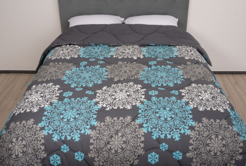 Pilota de iarna matlasata Artemis Somnart, 180x200 cm, policotton imprimat, sezon rece, 400 g/mp [0]