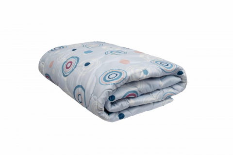 Set pilota primavara/vara si 1 perna Viseo Circles SomnART, microfibra, 150 g/mp, 150x200 cm + 50x70 cm [1]