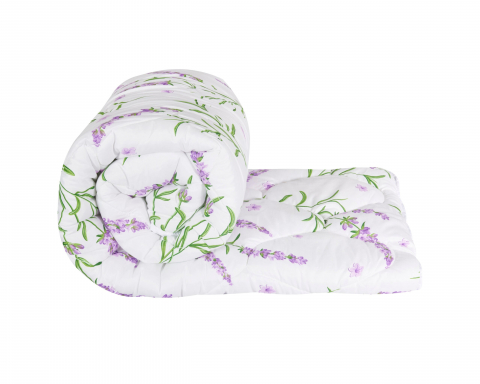 Pilote - Pilota matlasata Lavanda Confort Somnart, 200x220 cm, 250 g, microfibra, primavara-toamna