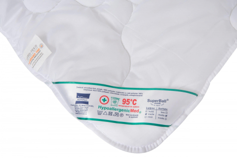 Pilota Somnart HypoAllergenicMed, microfibra 200g, 140 x 200 cm, lavabila la 95°C, pentru vara [10]