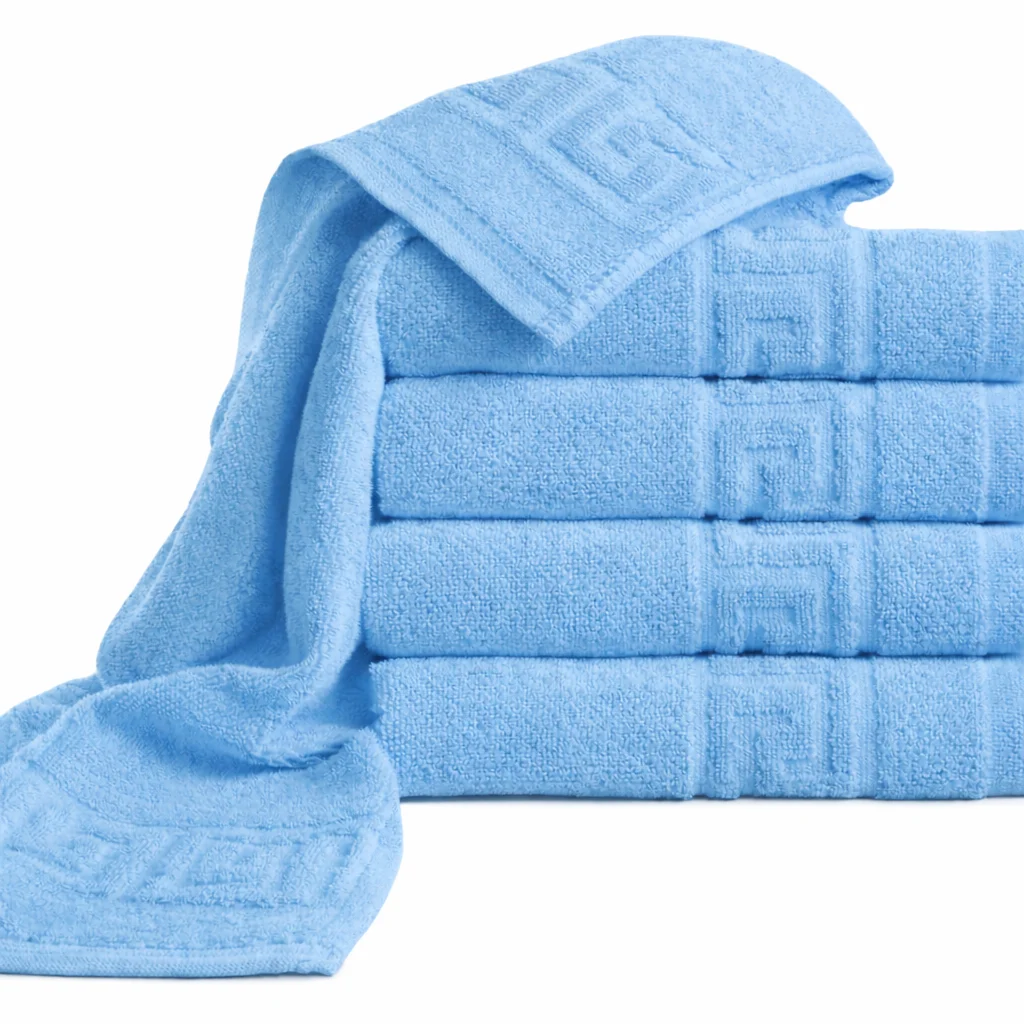 Articole baie - Prosop horeca bumbac 500 GSM Greek Border-bleu