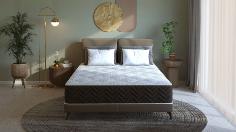 Saltele cu arcuri - Saltea cu arcuri Pocket Somnart 2Face Confort 90x200, inaltime 22 cm, husa nedetasabila, manere, fermitate medie