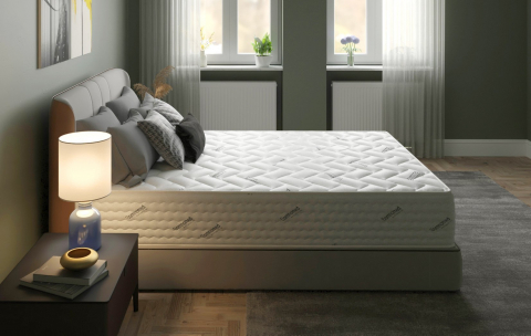 Saltea cu arcuri Pocket Somnomed Comfort Fit HoReCa 160x200, înălțime 30 cm, spumă cu memorie, husa tratament antifungic, fermitate mediu-tare [3]