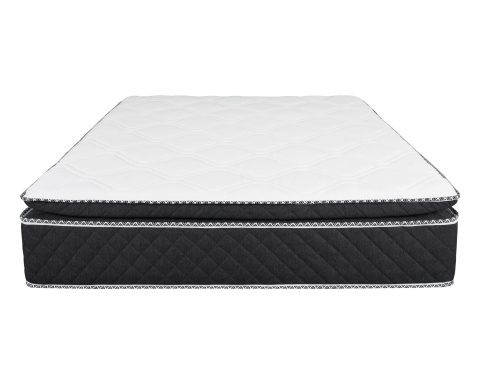 Saltea cu arcuri si memorie Somnexpert Top Confort 90x200x30, fermitate mediu-tare, cu topper integrat, cu manere [9]