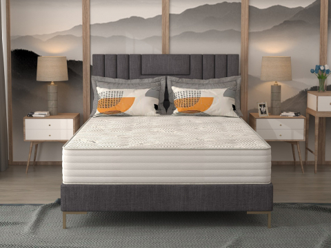 Saltele ortopedice - Saltea cu arcuri Silver Protect 4 HOTEL 90x200, inaltime 25 cm, ortopedica, duritate extra ferma