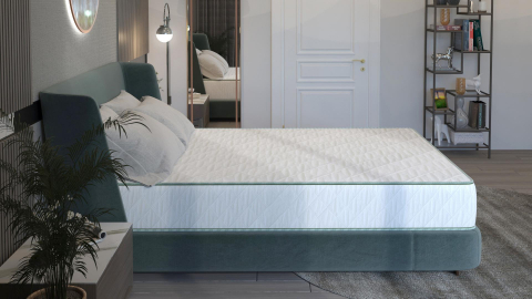 Saltea cu arcuri SomnART LETTO Plus 140x200, înălțime 24 cm, ortopedică, husă matlasată, duritate tare [2]