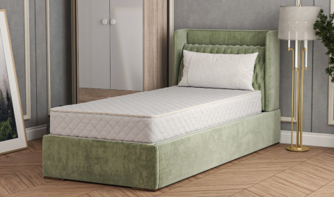 Saltea cu arcuri Somnia® 90x200, inaltime 20 cm, ortopedica, husa matlasata, duritate medie [3]
