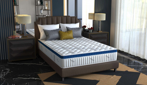 Saltea cu arcuri Somnomed Complete Care 4Family 140x200, înălțime 26 cm, spumă cu memorie, husa tratament antifungic, fermitate mediu-tare, sistem aerisire 3D [3]