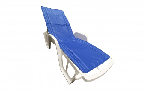 Saltele sezlong - Saltea cu interior vatelină Somnart 60x190, înălțime 1 cm, pentru șezlong, două segmente, husă impermeabilă, culoare bleumarin