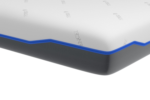 Saltea cu memorie și arcuri individuale Domine Tencel Ultra Pocket Multilayer 200x200, înălțime 24 cm, husă detașabilă, fermitate medie [4]