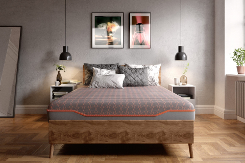 Saltele cu arcuri - Saltea cu memorie și arcuri individuale SomnArt Supreme Pocket Multilayer 90x200, înălțime 24 cm, husă detașabilă, fermitate medie