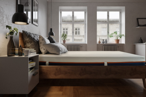 Saltea cu memorie și arcuri individuale Somnexpert AirCool HD Pocket Spring 160x200, înălțime 24 cm, husă detașabilă, fermitate medie [1]