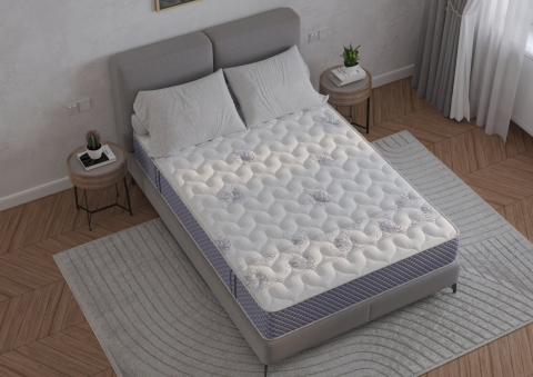 Saltea cu memorie si arcuri Passiflora Pocket Multilayer, 160x200, inaltime 28 cm, fermitate medie [2]