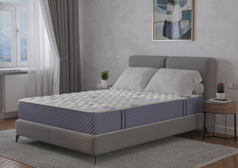 Saltele - Saltea cu memorie si arcuri Passiflora Pocket Multilayer, 90x200, inaltime 28 cm, fermitate medie