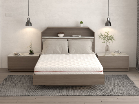 Saltele ortopedice - Saltea cu memorie SOMNART 160x200, înălțime 17 cm, ortopedică, husă detașabilă cu fermoar, fermitate medie