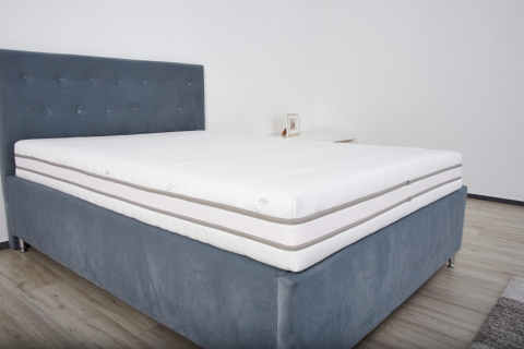 Saltea cu memorie Somnart Memory Tencel 90x200, înălțime 26 cm, 7 zone, aerisiere 3D AirMesh, husa detasabila si lavabila, fermiate medie [7]