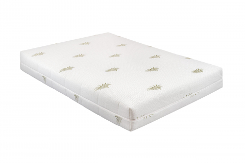 Saltea cu memorie Somnart XXL Memory Plus 90x200, înălțime 25 cm, pentru persoane supraponderale, husă Aloe Vera detașabilă, rulată, fermitate mare [14]