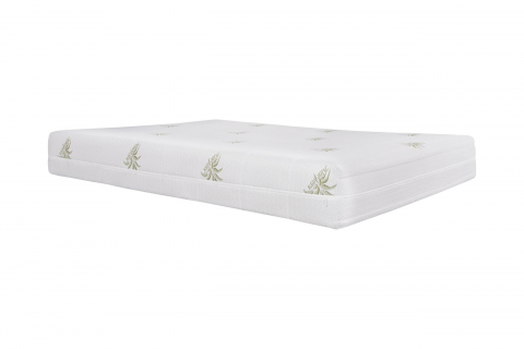 Saltea cu memorie Somnart XXL Memory Plus 90x200, înălțime 25 cm, pentru persoane supraponderale, husă Aloe Vera detașabilă, rulată, fermitate mare [10]
