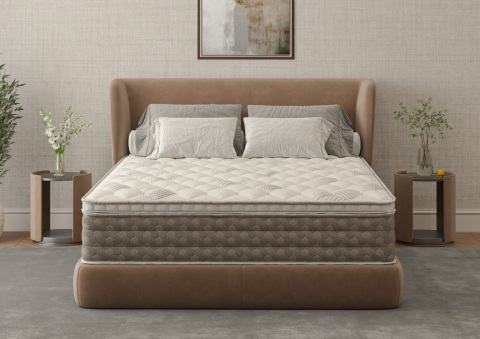 Saltele - Saltea cu memorie Somnia DuoFlex 120×200, înălțime 27 cm, cu topper integrat, detasabil, fermitate mediu-tare