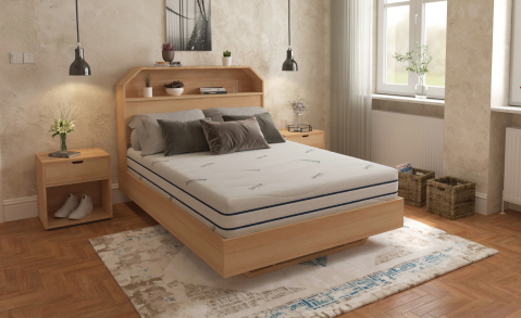 Saltea cu memorie Somnomed Antiacaria 160x200, înălțime 20 cm, pentru alergici, husă cu tratament antiacarian, rulată, fermitate medie [2]