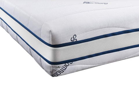 Saltea cu memorie Somnomed Antiacaria 160x200, înălțime 20 cm, pentru alergici, husă cu tratament antiacarian, rulată, fermitate medie [9]