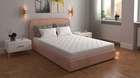 Saltea cu spumă poliuretanică 7 Zone SOMNART 120x200, înălțime 17 cm, ortopedică, husă detașabilă cu fermoar, fermitate medie [4]