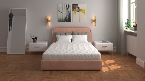 Saltele - Saltea cu spumă poliuretanică 7 Zone SOMNART 140x190, înălțime 17 cm, ortopedică, husă detașabilă cu fermoar, fermitate medie