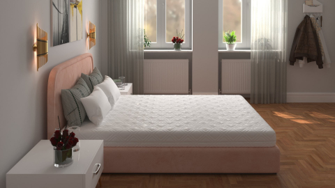 Saltea cu spumă poliuretanică 7 Zone SOMNART 140x200, înălțime 17 cm, ortopedică, husă detașabilă cu fermoar, fermitate medie [4]
