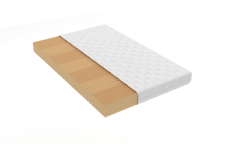 Saltea cu spumă poliuretanică 7 Zone SOMNART 140x200, înălțime 17 cm, ortopedică, husă detașabilă cu fermoar, fermitate medie [10]